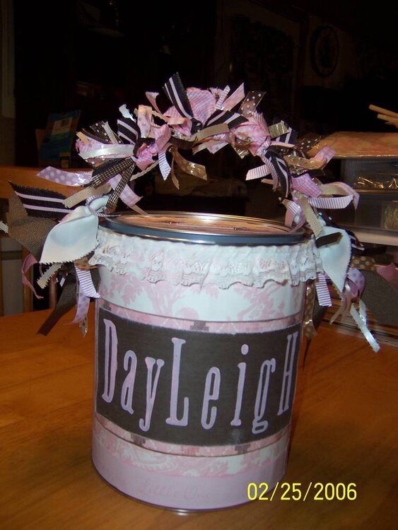 Baby Shower Altered Paint Can