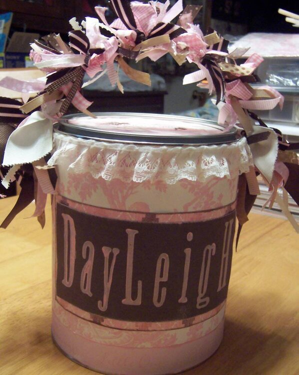 Baby Shower Altered Paint Can