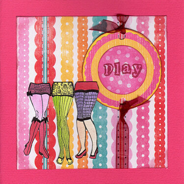 Pink playcard