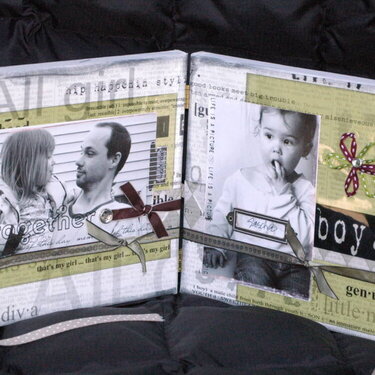 Girl/Boy double canvas