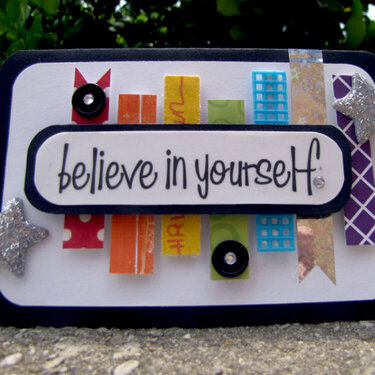 believe in yourself card