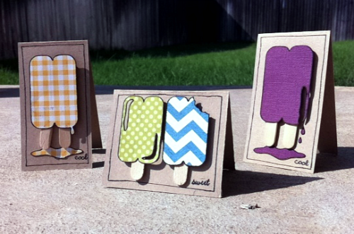 popsicle mini cards !