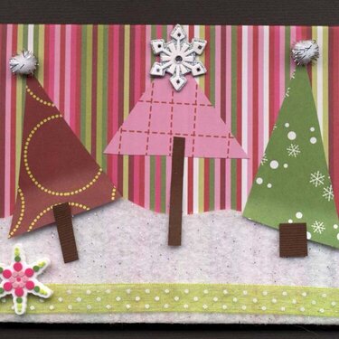 Christmas Card:  Trees