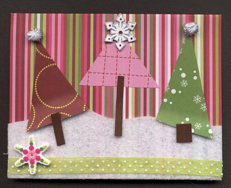 Christmas Card:  Trees
