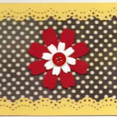 red flower card