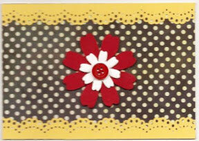 red flower card
