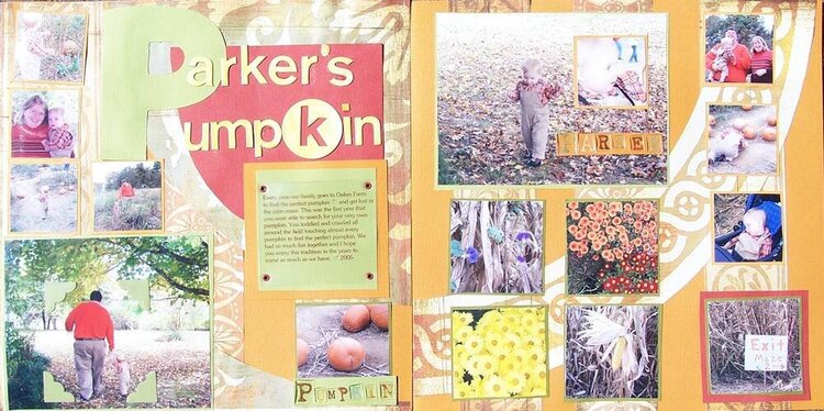 Parker&#039;s Pumpkin (Two Page 12x12 layout)