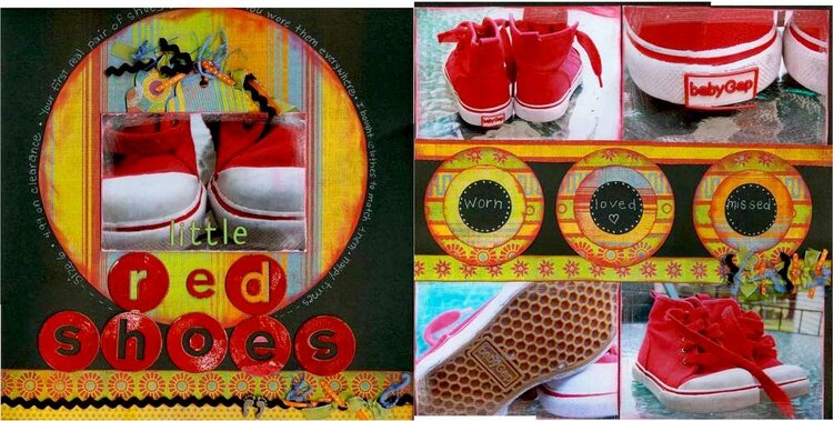 Little Red Shoes 2 page layout