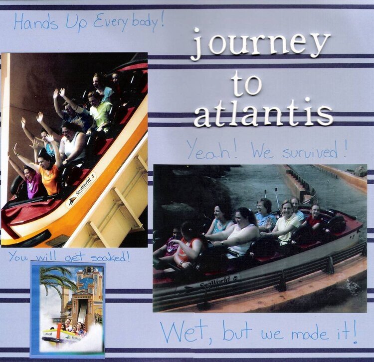 Journey To Atlantis Ride at Seaworld