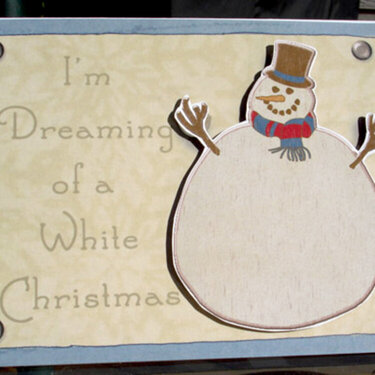 White Christmas card