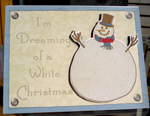 White Christmas card