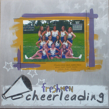 Freshmen cheerleading
