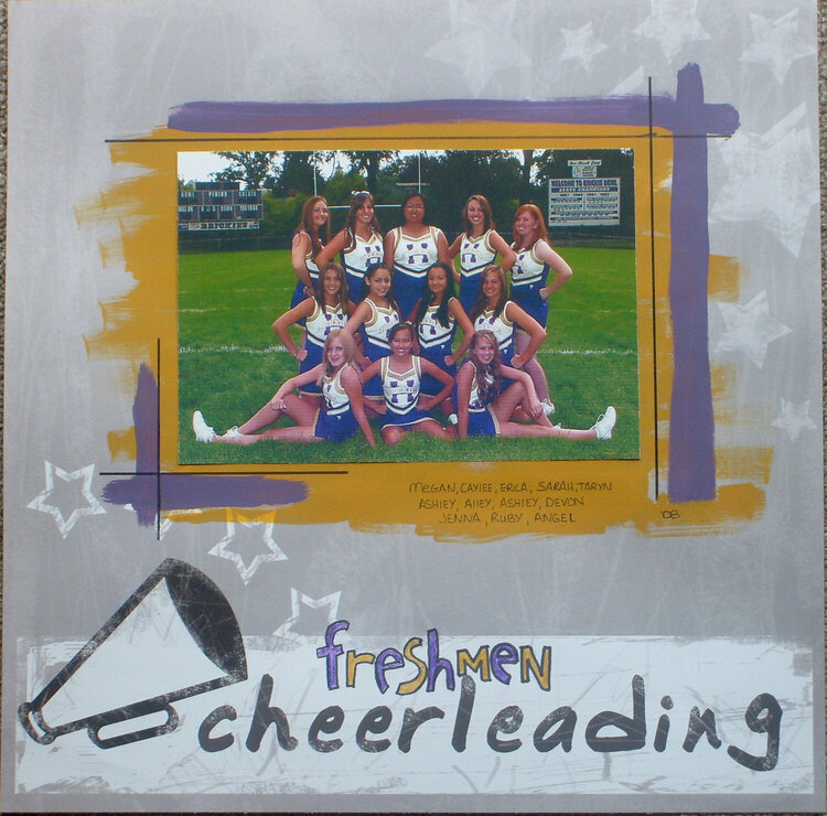 Freshmen cheerleading
