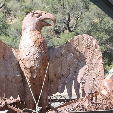 Amazing Eagle Metal Sculpture