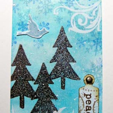 ~ peace ~ 12 tags of Christmas by Tim Holtz - Day 2