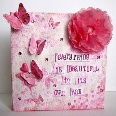 ~ beautiful ~ altered canvas