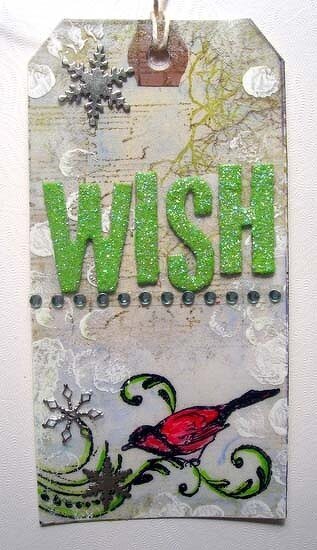 ~ wish ~ 12 tags of Christmas by Tim Holtz Day 6