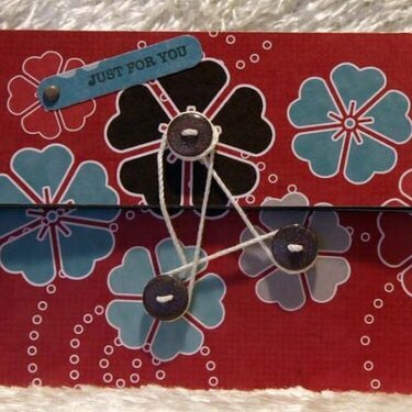 ~ just for you ~ ***gift card holder