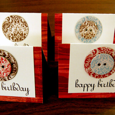 happy birthday mini cards