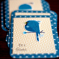 blue winter tags