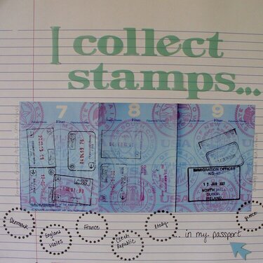 I collect stamps....
