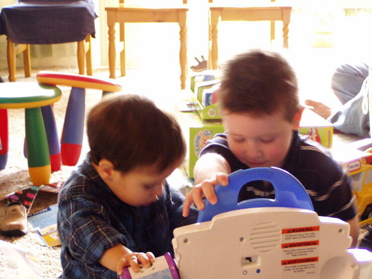 Cousins, Brett &amp;amp; Berkay checking out this cool Potty Chair