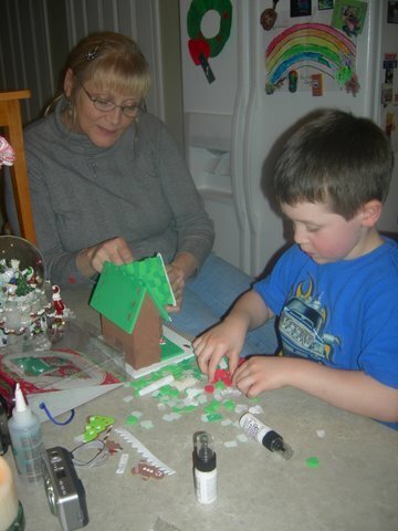 Brett &amp; Grandma on Christmas Eve Day
