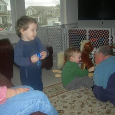 The Twins &amp; their Grandpa