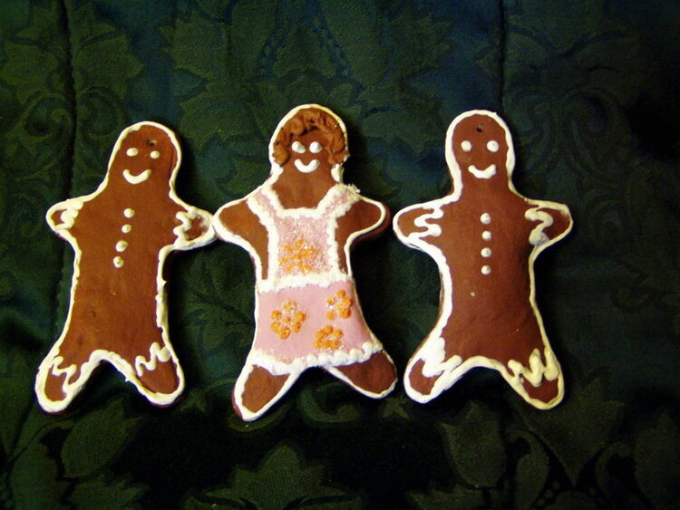 The homemade clay Brett and I made Gingerbread people out of