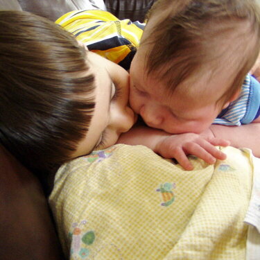 Berkay, kissing his new baby Brother, Matham