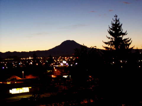 Sunrise over Mount Rainier