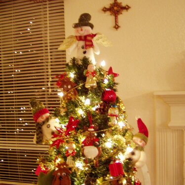Snow men &amp; Reindeer Christmas Tree