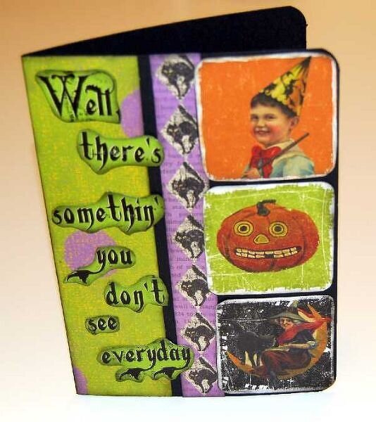 Set of Three Halloween Cards &quot;Rusty Pickle&quot; 