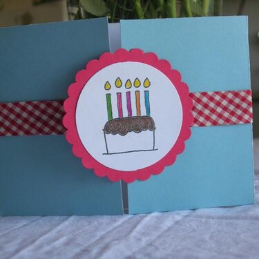 Birthday gate-fold card