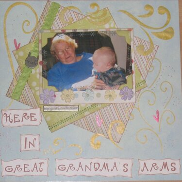 In great grandma&#039;s arms