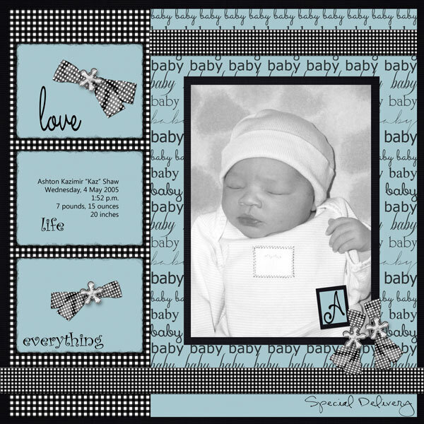 Ashton, Newborn/Birth Page