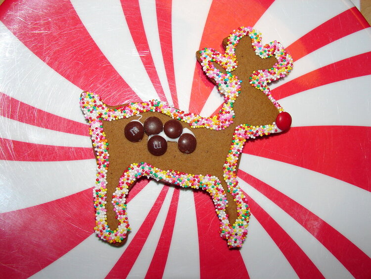Gingerbread Cookie: Reindeer