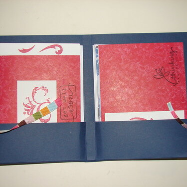interior for Cindy&#039;s card folder..8 cards in all
