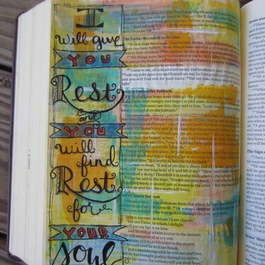 Bible journal page