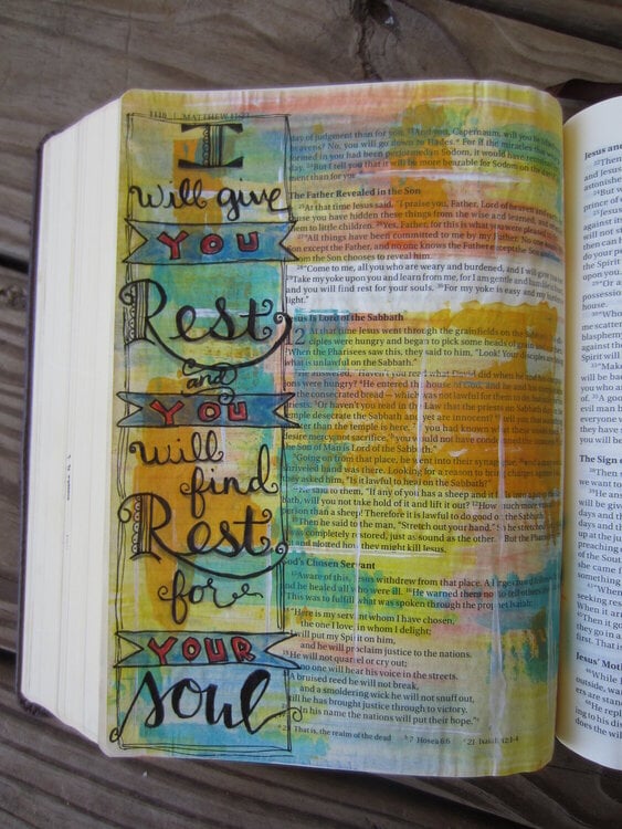 Bible journal page
