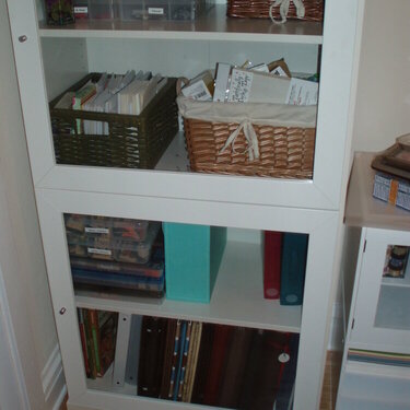 bottom two shelves