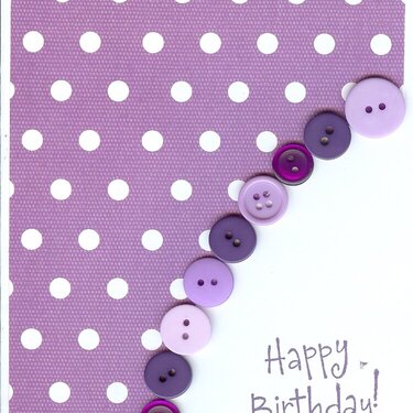 purple birthday card