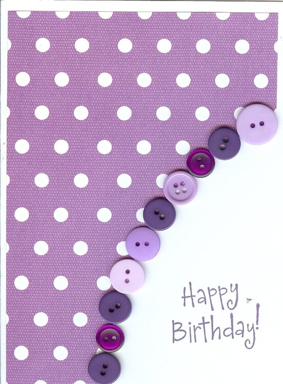 purple birthday card