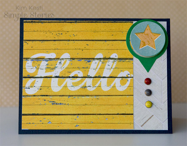 Simple Stories Rustic Hello Card