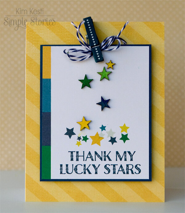 Simple Stories Lucky Stars Card