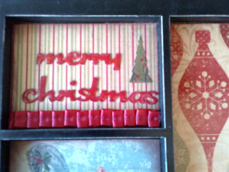 Detail - Merry Christmas frame