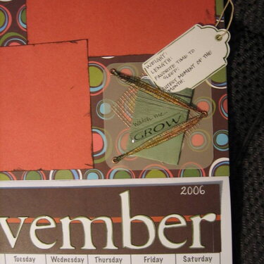 Baby Calendar-November tag