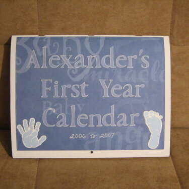 Alexander&#039;s Calendar Cover