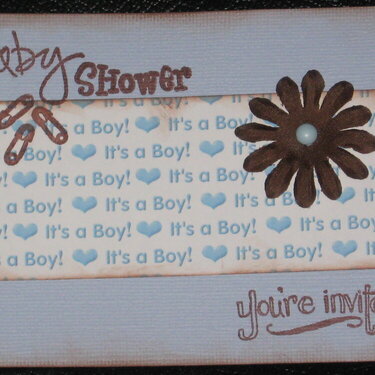 Front of Baby Shower Invititation