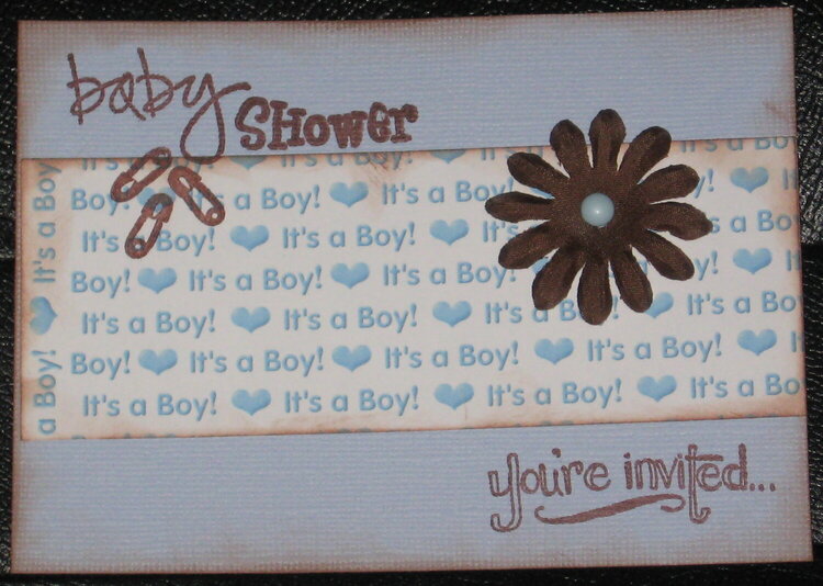 Front of Baby Shower Invititation